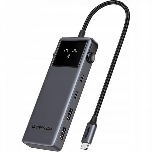 USB-C Hub UGREEN CM888 Uno, 2 x USB-A, 3 x USB-C, 1 x HDMI (Gri)