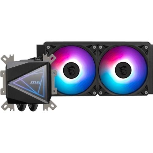 Cooler CPU MSI MAG CORELIQUID I240, Racire cu lichid, AIO 240mm, RGB, Intel/ AMD, Negru