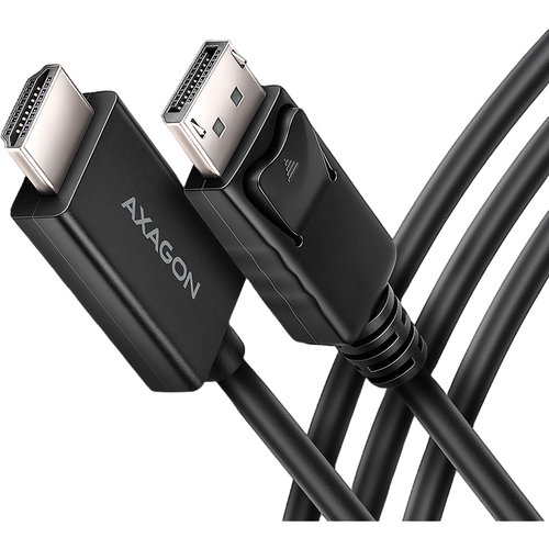 Cablu video AXAGON RVD-HI20C2, DisplayPort - HDMI, 1.8 m, 4K/60Hz