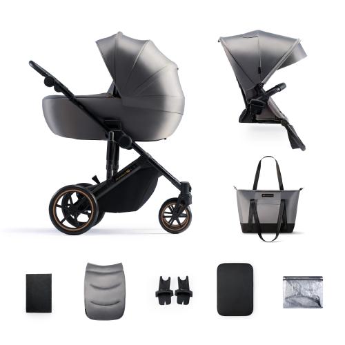 Carucior 2in1 multifunctional KinderKraft Prime 2, 0-22 kg, pliabil, UPF50+, ventilatie, reversibil, Gri Carucior 2in1 multifunctional KinderKraft Prime 2, 0-22 kg, pliabil, UPF50+, ventilatie, reversibil, Gri