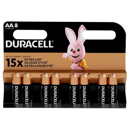 Baterii Alcaline Duracell LR06 AA, 8 bucati