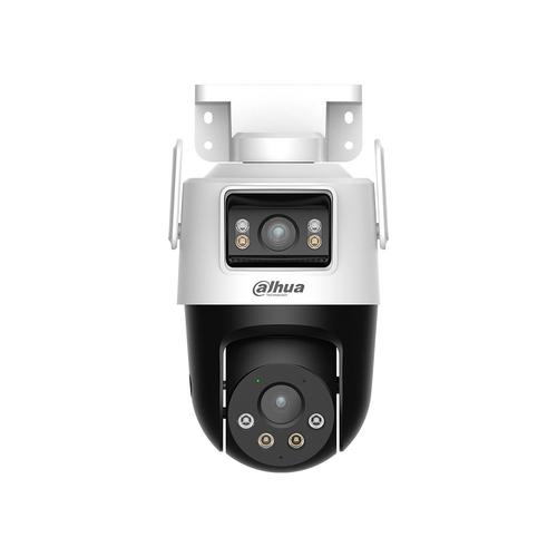 Camera supraveghere duala rotativa IP Dome WiFi PT Dahua P5D-5F-PV-0280B, 5 MP + 5 MP, 2.8 mm + 6 mm, IR 30 / 50 m, lumina alba 20 / 40 m, microfon, difuzor, slot card