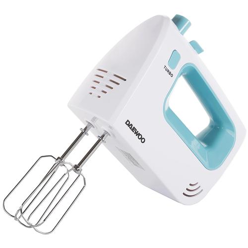 Mixer de mana Daewoo DHM122LB 300 W 5 viteze functie Turbo (Alb/Albastru)