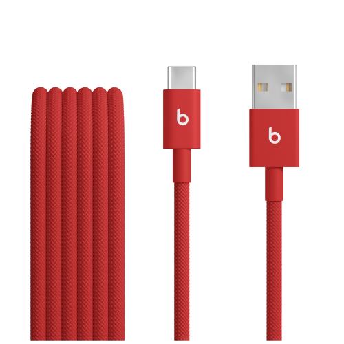 Cablu de date Apple Beats MFEJ4, USB-A la USB-C, 1.5 m (Rosu)