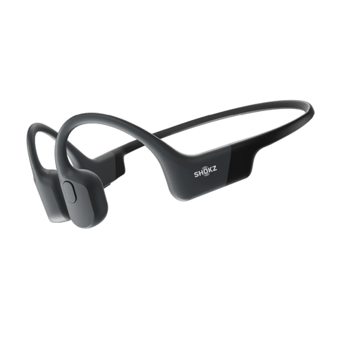 Casti alergare Shokz OpenRun, Bluetooth, Waterproof, Conductie Osoasa, USB-C (Negru)