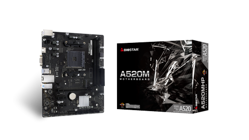 Placa de baza Biostar A520MHP, AMD A520, AM4, mATX