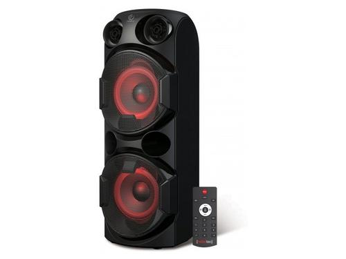 Boxa portabila Rebeltec SoundBox 630 Karaoke, 70 W, Telecomanda, Autonomie 8-12 ore, FM, LED, Slot USB, AUX (Negru/Rosu)