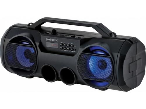 Boxa portabila Rebeltec SoundBOX 440, 18 W, Bluetooth, Afisaj LCD, Radio FM, microSD, USB, AUX (Negru)