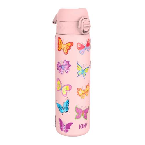 Sticla apa pentru copii Slim, inox, 600ml, Butterflies - Ion8