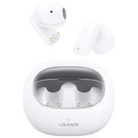 Casti True Wireless In-Ear USAMS Seria TD, Bluetooth 5.3, HFP, Microfon, Control apel/Mut (Alb)