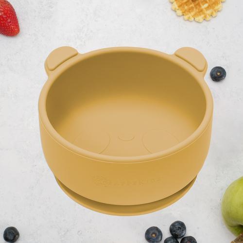 Bol din silicon cu ventuza AppeKids The Little Bear Honey, 6 luni+