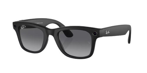 Ochelari de soare Smart Ray-ban META WAYFARER, Wi-Fi 6, Bluetooth, Aparat foto cu filmare, Asistent vocal, 32GB Flash, Rama mata, Lentile Grafit Polarizate (Negru) - 0 | YEO