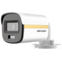Camera supraveghere exterior cu iluminare duala Hikvision ColorVU Turbo HD DS-2CE10KF3T-LE, 5 MP, 2.8 mm, IR/Lumina alba 20 m, PoC