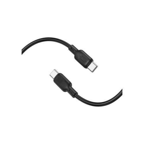 Cablu alimentare si date Borofone BX113, Fast Charging, USB Type-C la USB Type-C 60W, 2m, Negru