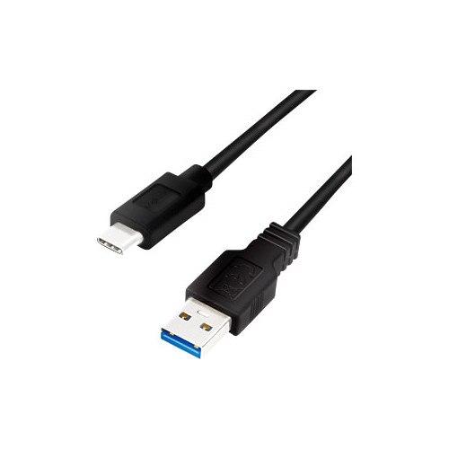 Cablu alimentare si date LOGILINK CU0168,   USB 3.2 Type-C (T) la USB-A (T), suporta pana la 5V/3A 15W, dublu ecranat, 1m, Negru