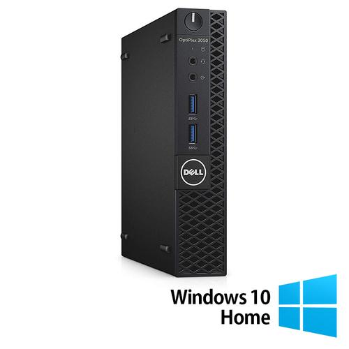 Calculator Sistem PC Refurbished DELL OptiPlex 3070 Mini, Intel Core i3-9100T 3.10 - 3.70GHz, 8GB DDR4, 256GB SSD + Windows 10 Home