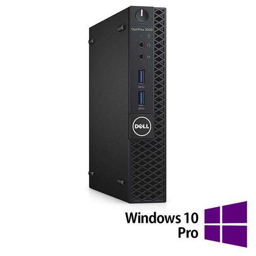Calculator Sistem PC Refurbished DELL OptiPlex 3070 Mini, Intel Core i3-9100T 3.10 - 3.70GHz, 8GB DDR4, 256GB SSD + Windows 10 Pro