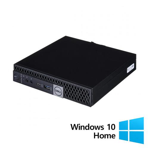 Calculator Sistem PC Refurbished DELL OptiPlex 5070 Mini, Intel Core i3-8100T 3.10GHz, 8GB DDR4, 128GB SSD + Windows 10 Home