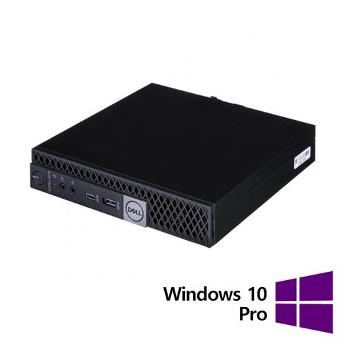 Calculator Sistem PC Refurbished DELL OptiPlex 5070 Mini, Intel Pentium Gold G5600T 3.30GHz, 8GB DDR4, 256GB SSD + Windows 10 Pro