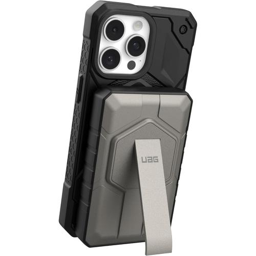 Acumulator extern UAG Rugged 10.000mAh, Magnetic, Wireless, 20W, cu stand (Negru titan)