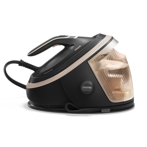 Statie de calcat Philips PerfectCare 7000 PSG7300/80, 3120 W, Rezervor 1.5 l, Talpa SteamGlide Elite (Negru/Auriu)