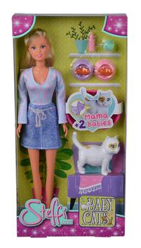 Set de joaca cu papusa Steffi Love, Pisica cu 2 puiuti