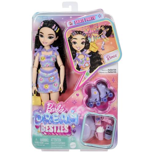 Papusa Barbie Dream Wrotki Renee, accesorii tematice, 4 ani+