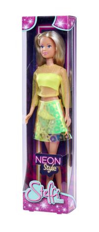 Papusa Steffi Love Neon Style, 33cm, Galben