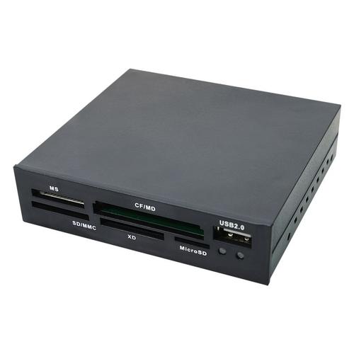 Cititor de carduri, Logilink, USB2.0 Intern 3.5inch, Negru
