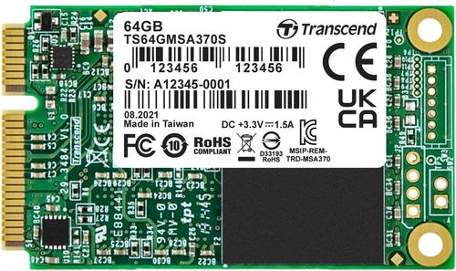 SSD Transcend MSA370, mSATA, 64GB, SATA III, MLC