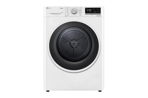 Uscator de rufe LG RH90V5AV6N, SmartThinQ, Condensare si pompa de caldura, 9Kg, 14 programe, Clasa A++ (Alb)