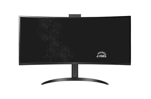 All in One PC LG Thin Client, Procesor Intel Pentium N6005, 4 nuclee, 2GHz-3.3GHz, 4MB, 8GB DDR4, 16GB eMMC, Ecran curbat 1800R 34inch VA LED 3440 x 1440, Camera Web, Difuzoare 7W, Wi-Fi, Bluetooth, IGEL OS (Trial) (Negru)