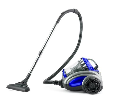 Aspirator fara sac Daewoo RCC-250B-1, ciclonic, aspirare uscata, pentru uz casnic, filtru Hepa, sistem Ultra Cyclonic, 2.5 litri, 800 W (Albastru/Negru)