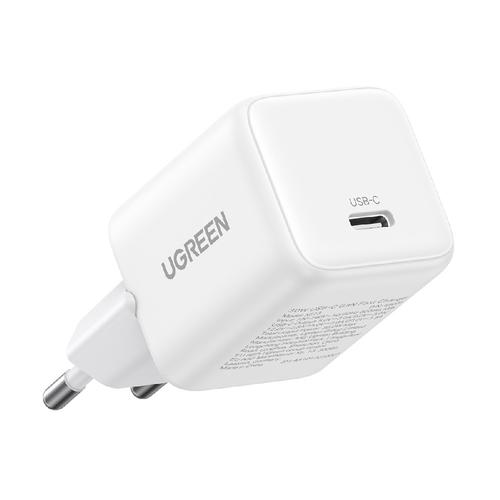 Incarcator de retea Ugreen 30W QC4 5V/3A USB-C, GaN Fast Charging (Alb)