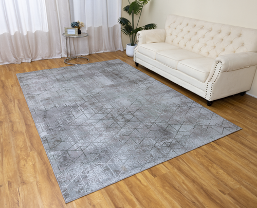 Covor cu print digital 3D Honey Heinner Home, 200x300 cm, poliester 100%, spate antiderapant (Gri)