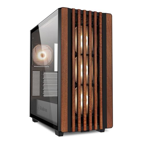 Carcasa Sharkoon Rebel C70G, Middle Tower ATX, RGB  (Negru / Maro)