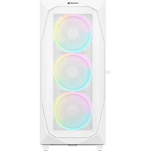 Carcasa computer Sharkoon REV300, Middle Tower, RGB, ATX, E-ATX (Alb)