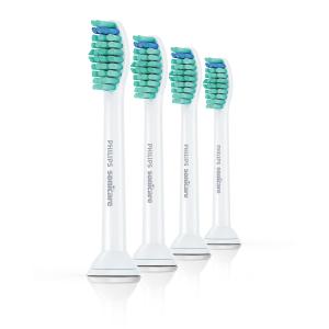 Rezerve Philips Sonicare Pro Results HX6014/87, pachet de 4 capete de periere, Standard, click-on, sincronizarea modurilor BrushSync (Alb)