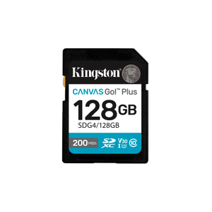Card de memorie Kingston Canvas Go! Plus Gen 4, 128GB, SDXC, UHS-I U3, V30, Clasa 10