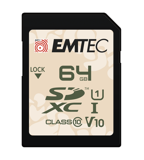Card memorie Emtec Outdoor, 64GB, SDXC, UHS-I U1, V10, Clasa 10, V10