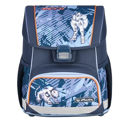 Ghiozdan neechipat Herlitz Loop, dimensiune 37 x 31 x 22 cm, motiv Techmech - 0 | YEO