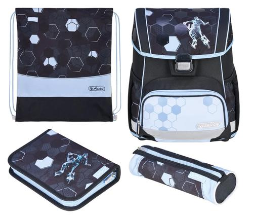 Ghiozdan echipat Herlitz Loop Plus, dimensiune 37 x 31 x 22 cm, motiv Cyber Soccer - 0 | YEO