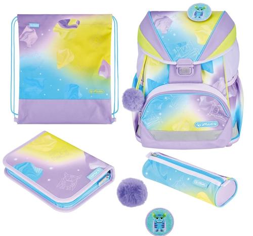 Ghiozdan echipat Herlitz UltraLight XL Plus, dimensiune 39 x 32 x 25 cm, motiv Little Monster - 0 | YEO