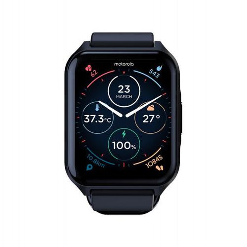 Smartwatch Motorola Moto Watch 70, Ecran IPS LCD 1.69inch, Bluetooth, Android/iOS, Monitorizare somn, Integrare Google Fit, IP67 (Negru)