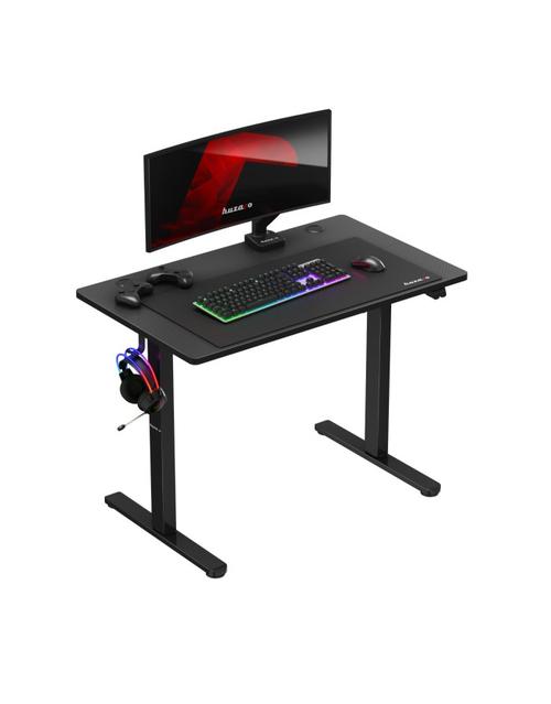Birou gaming electric Huzaro Hero 7.9, reglare inaltime 72-118 cm, Suport casti si rucsac, max 70 kg (Negru)