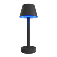 Veioza LED Calex 4301002300, 5W, RGB+2700K, 35 lm, USB-C (Negru)