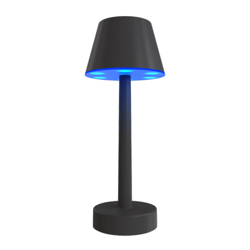 Veioza LED Calex 4301002300, 5W, RGB+2700K, 35 lm, USB-C (Negru)