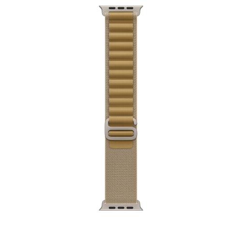 Curea Smartwatch Apple MXN13ZM/A pentru Watch 49mm, Alpine Loop, Small (Bej)