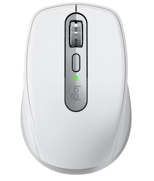 Mouse wireless Logitech MX Anywhere 3S for Mac, Bluetooth, Scroll MagSpeed, Multidevice, USB-C (Alb/Gri) - 0 | YEO
