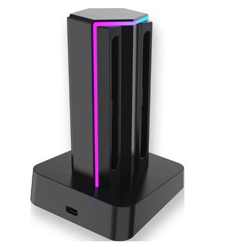 Statie de incarcare LED ready2gaming pentru Nintendo Switch 2 Joy-Con, 4 in 1 (Negru)